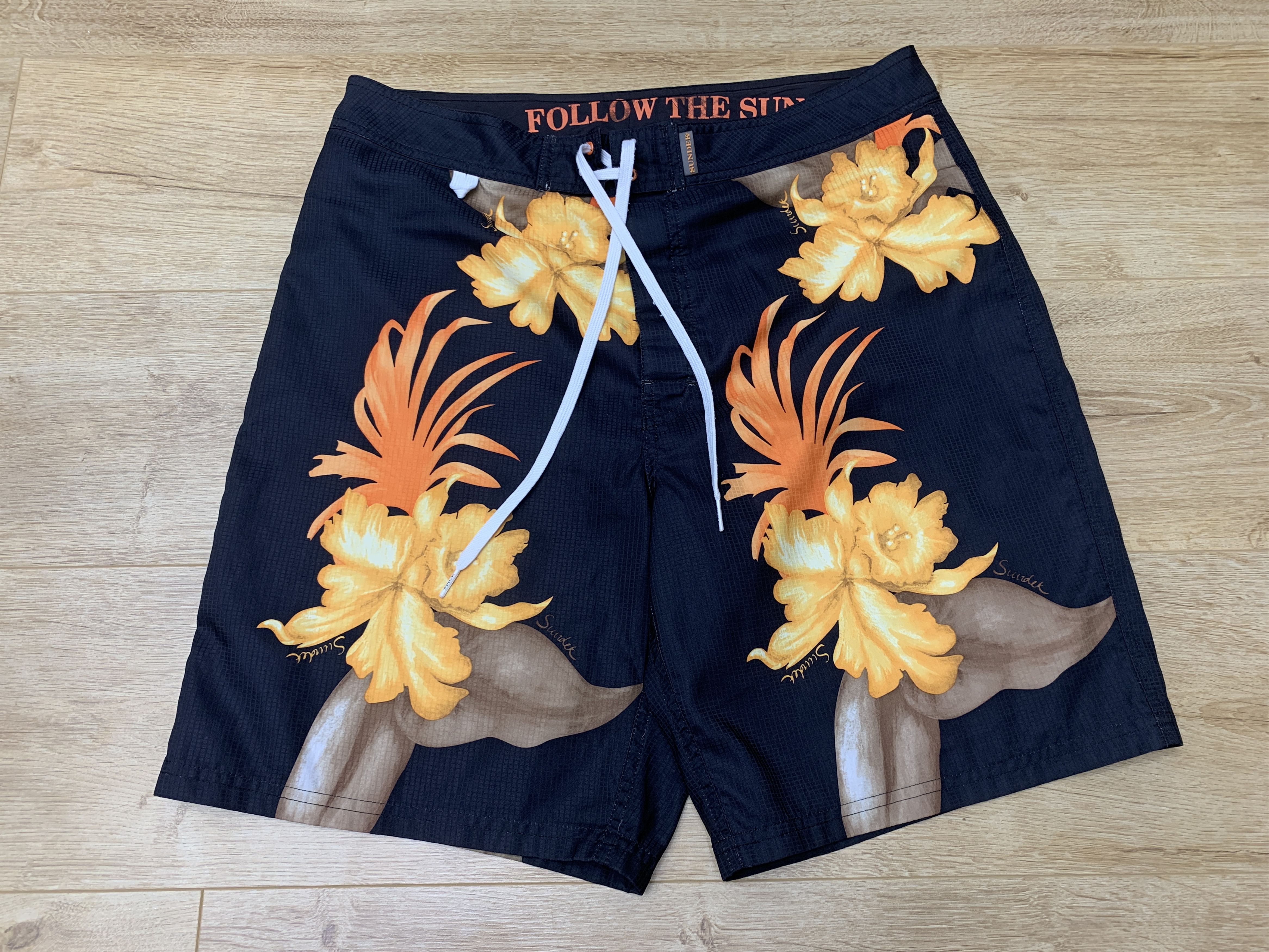Sundek Sundek 34 Long Surf Beach Board Shorts Trunks Bath Size 34 M Size US 34 / EU 50 - 2 Thumbnail
