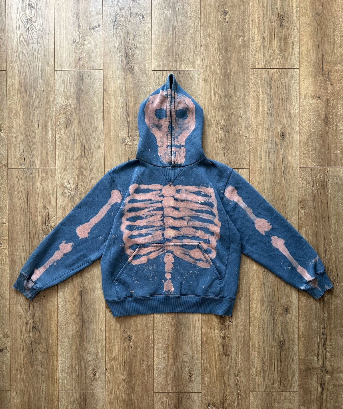 Nike × Vintage Vintage Nike 90s y2k Skeleton Custom Destresed Sweatshirt Size US M / EU 48-50 / 2 - 2 Thumbnail