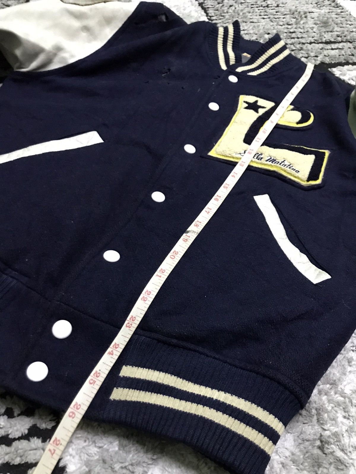 Vintage Baseball distressed Varsity jacket Size US M / EU 48-50 / 2 - 9 Thumbnail