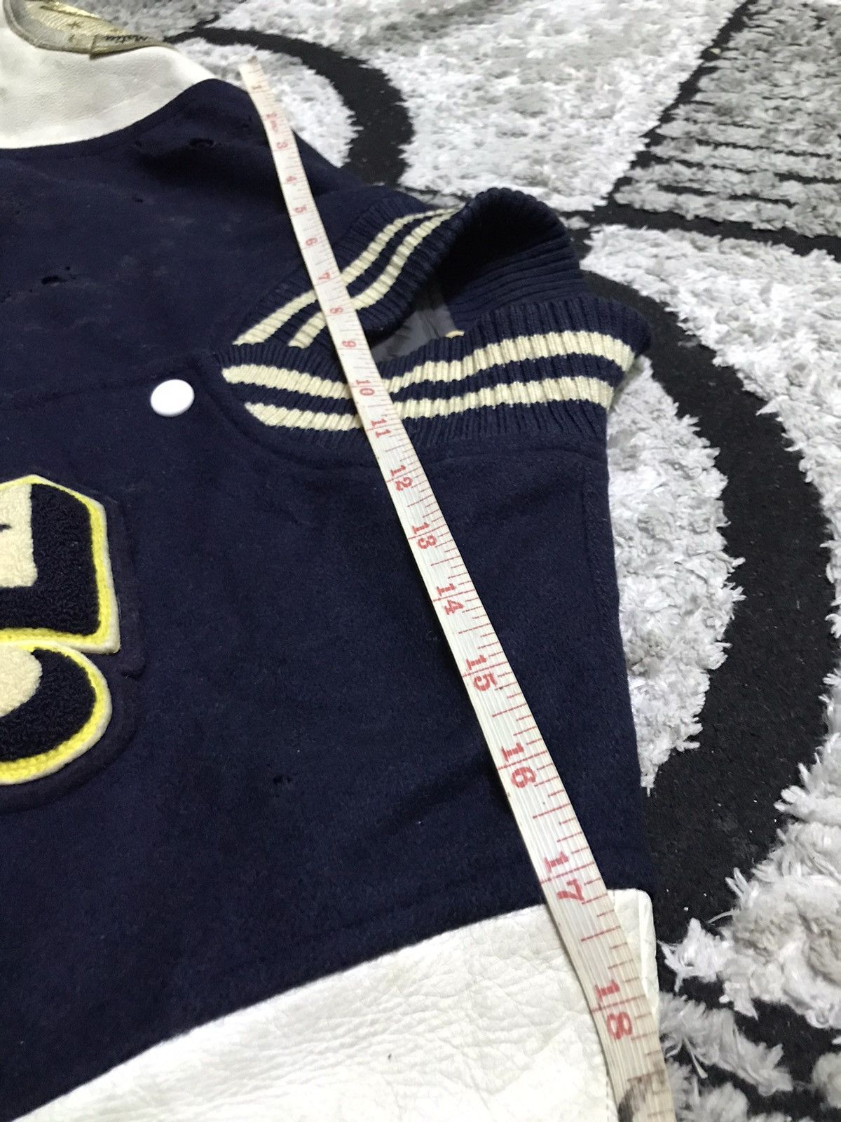 Vintage Baseball distressed Varsity jacket Size US M / EU 48-50 / 2 - 10 Thumbnail