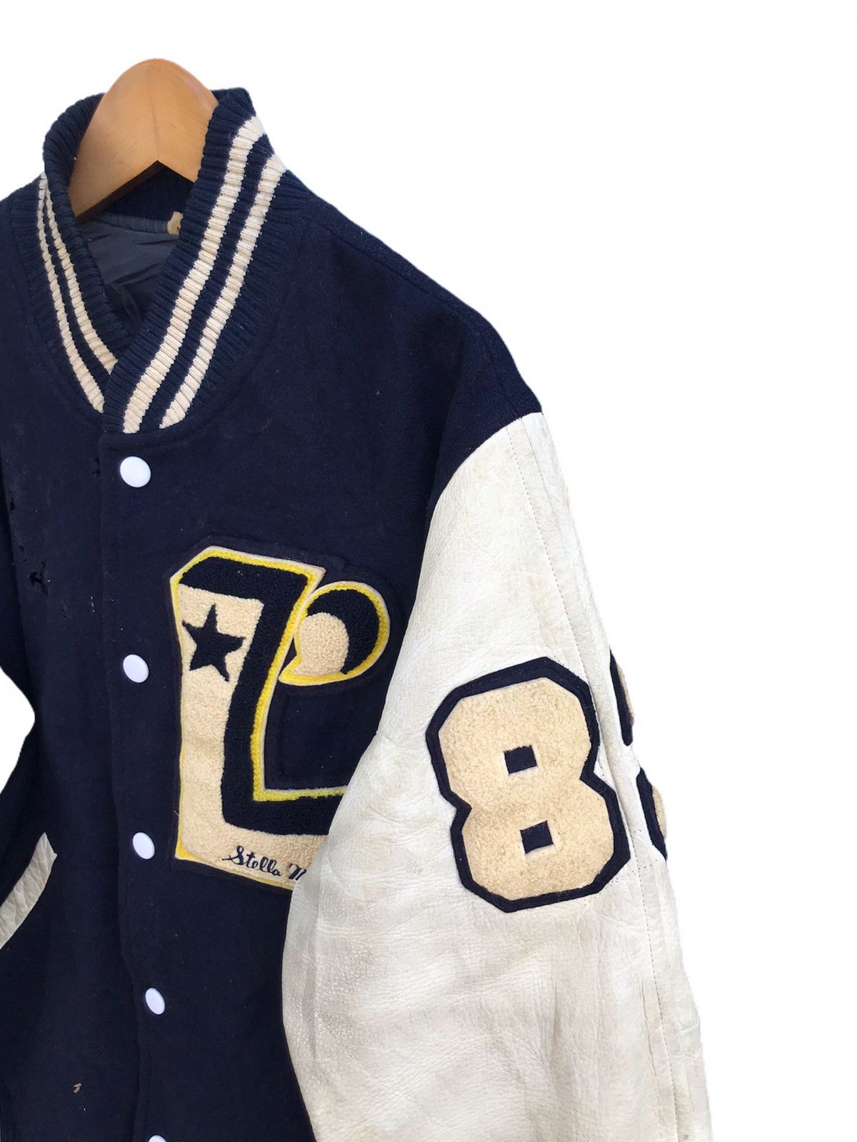 Vintage Baseball distressed Varsity jacket Size US M / EU 48-50 / 2 - 4 Thumbnail