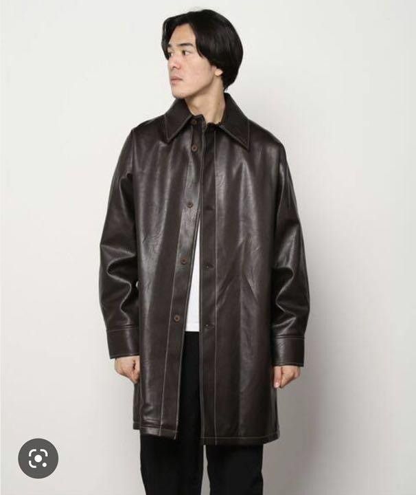 sefr tricola coat レザーコート Sefr Séfr Tricola Leather Trench | Grailed