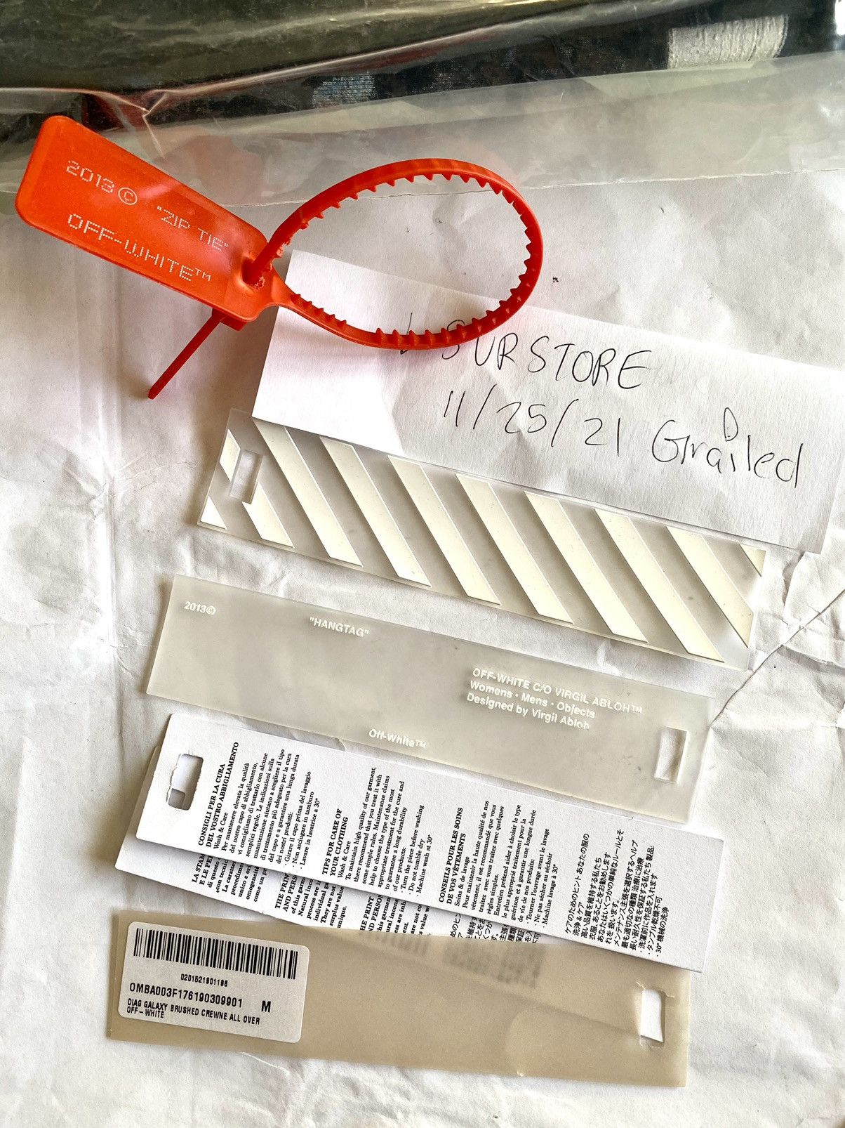Off-White Off-White Diagonal Galaxy Brushed Crewneck Medium Size US M / EU 48-50 / 2 - 12 Thumbnail