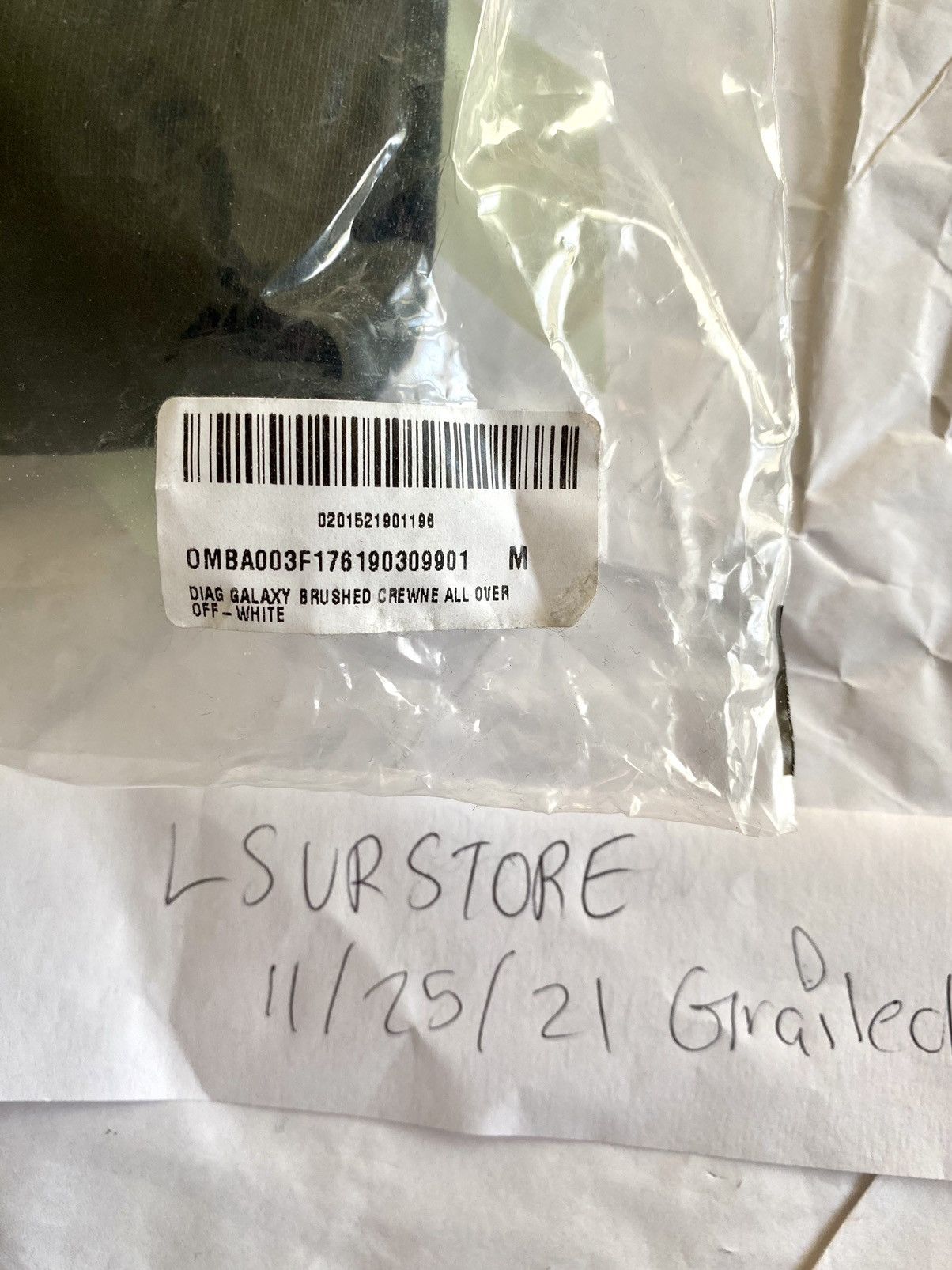 Off-White Off-White Diagonal Galaxy Brushed Crewneck Medium Size US M / EU 48-50 / 2 - 10 Thumbnail