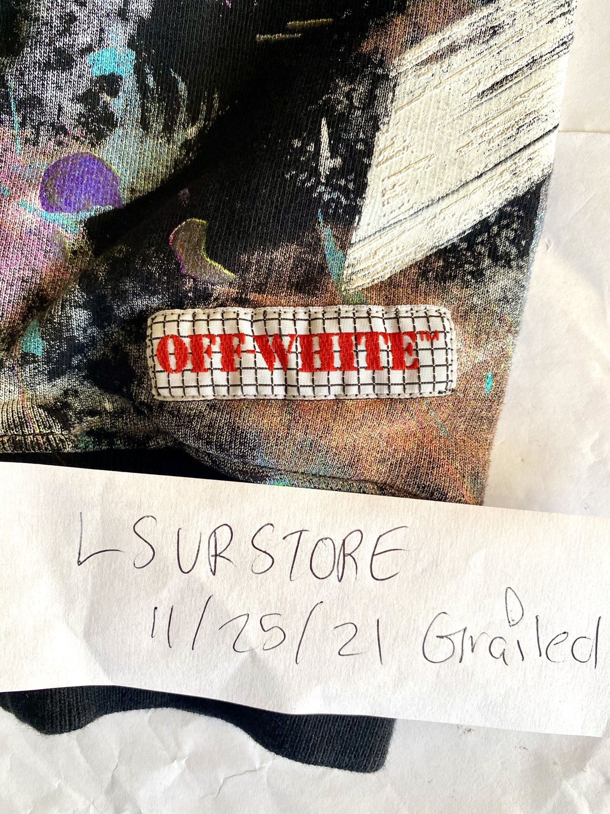 Off-White Off-White Diagonal Galaxy Brushed Crewneck Medium Size US M / EU 48-50 / 2 - 7 Thumbnail
