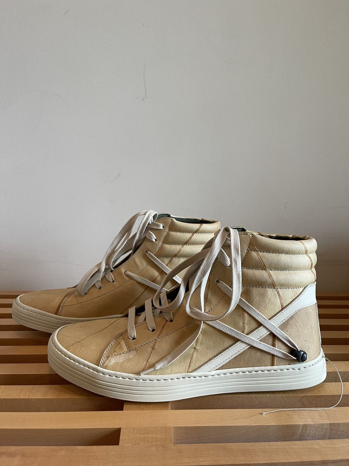 Rick Owens Rick Owens Geothrasher High in Natural Milk size 41 | Grailed