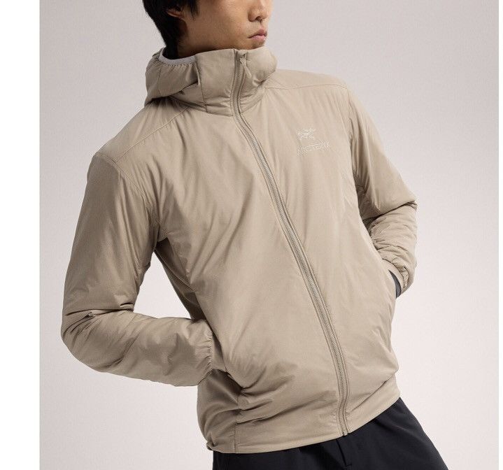 Arcteryx smoke beige hoodie jacket large new