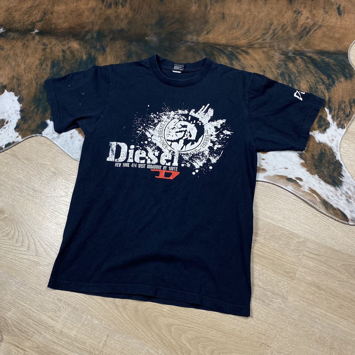 Diesel Vintage y2k Diesel Big Essentials Logo T-shirt Tee ( 90s ) | Grailed