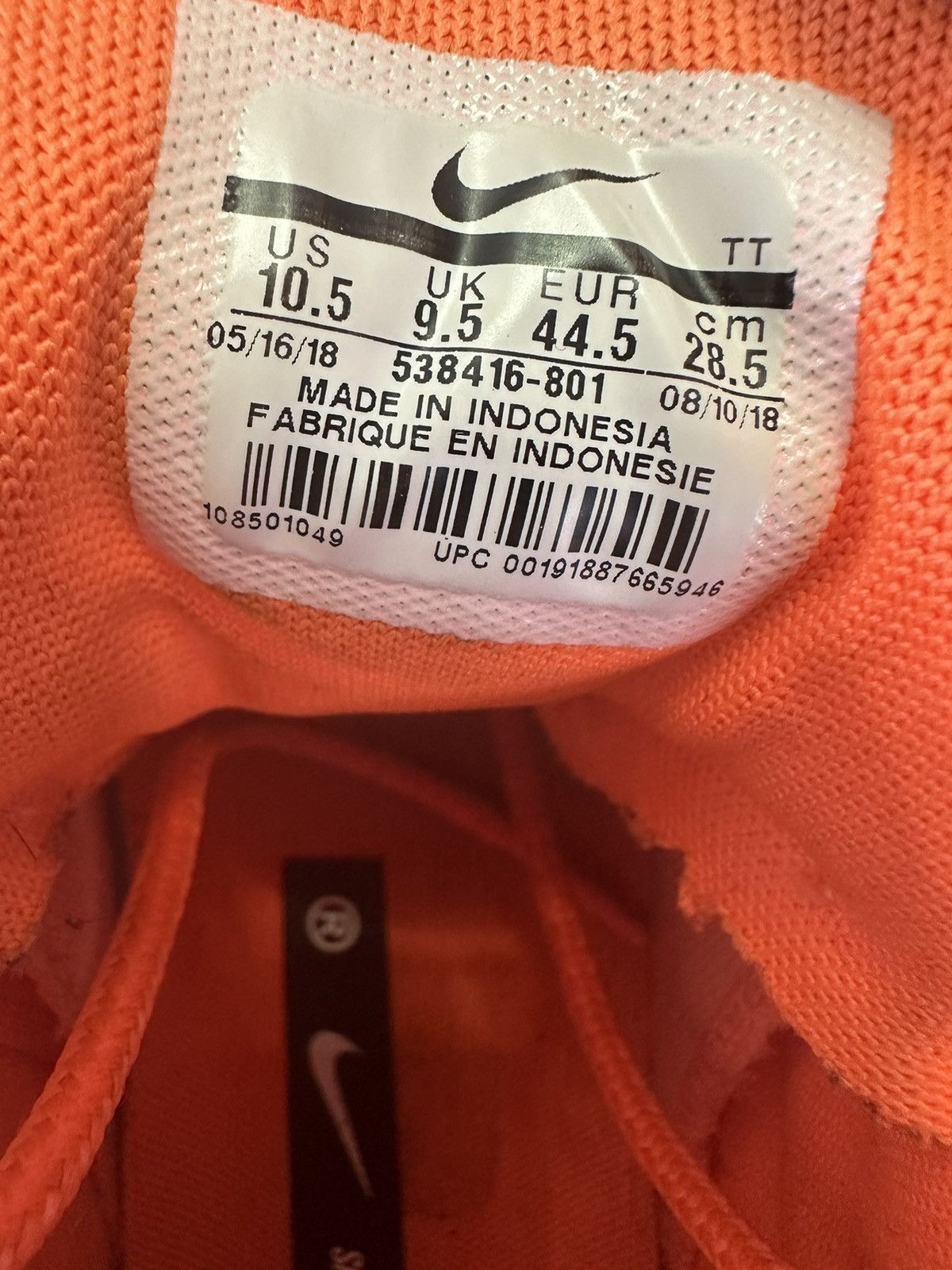 Nike Air Max 95 Premium ‘Overbranded’ Total Orange Size US 10.5 / EU 43-44 - 7 Thumbnail