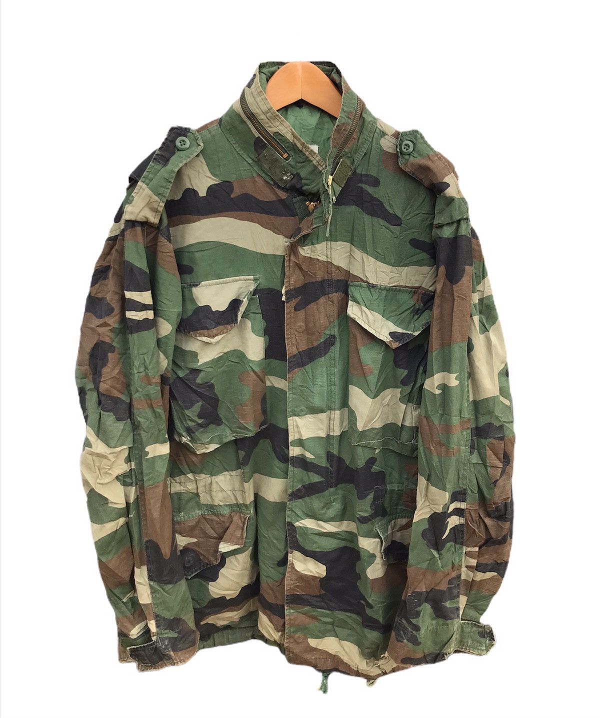 Vintage Vintage Army military jacket Size US M / EU 48-50 / 2 - 1 Thumbnail