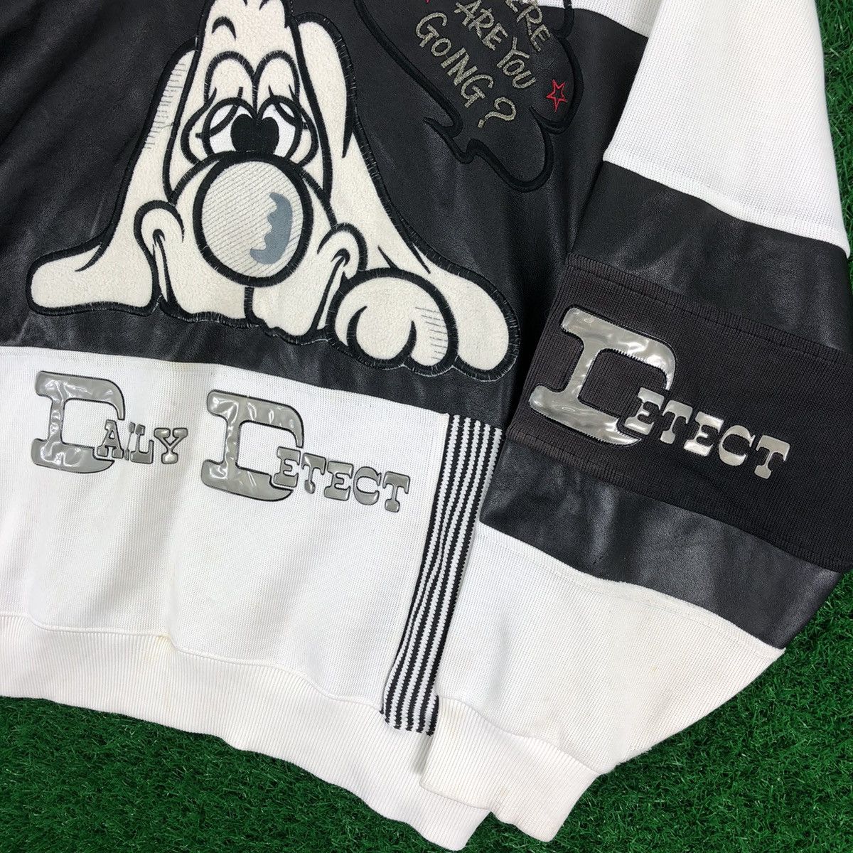 Vintage Daily Defect Patchwork Sweatshirts Embroidered Dog Size US XL / EU 56 / 4 - 3 Thumbnail
