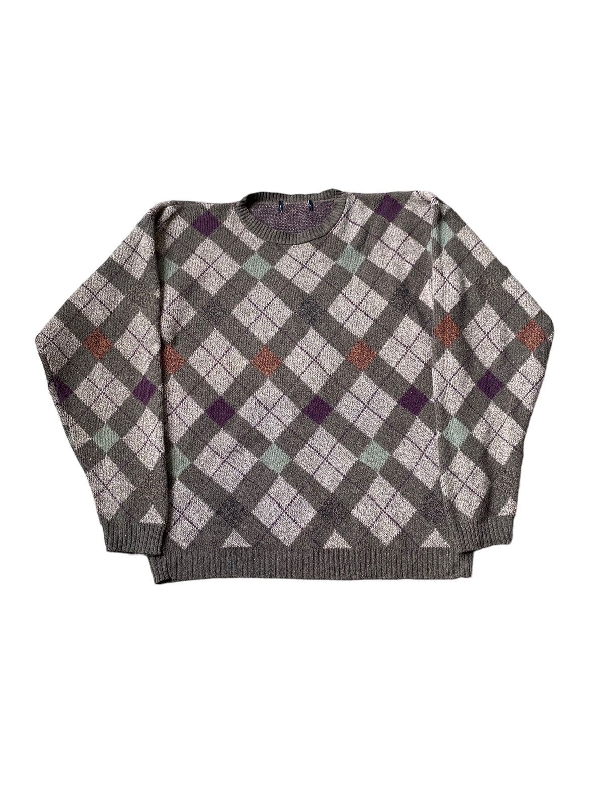Vintage Vintage baggy abstract sweater pullover skater knitwear 1990 Size US S / EU 44-46 / 1 - 1 Thumbnail