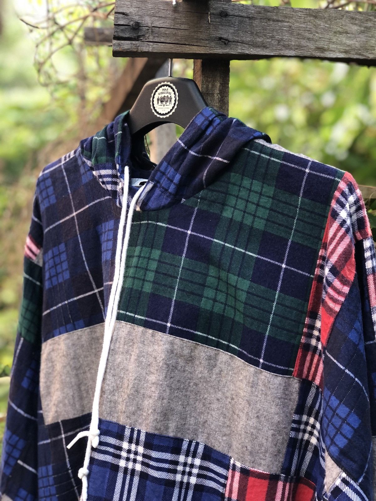 Handmade Handmade Patchwork Jumper Sweater Hoodie Multi Plaid Size US XL / EU 56 / 4 - 2 Thumbnail