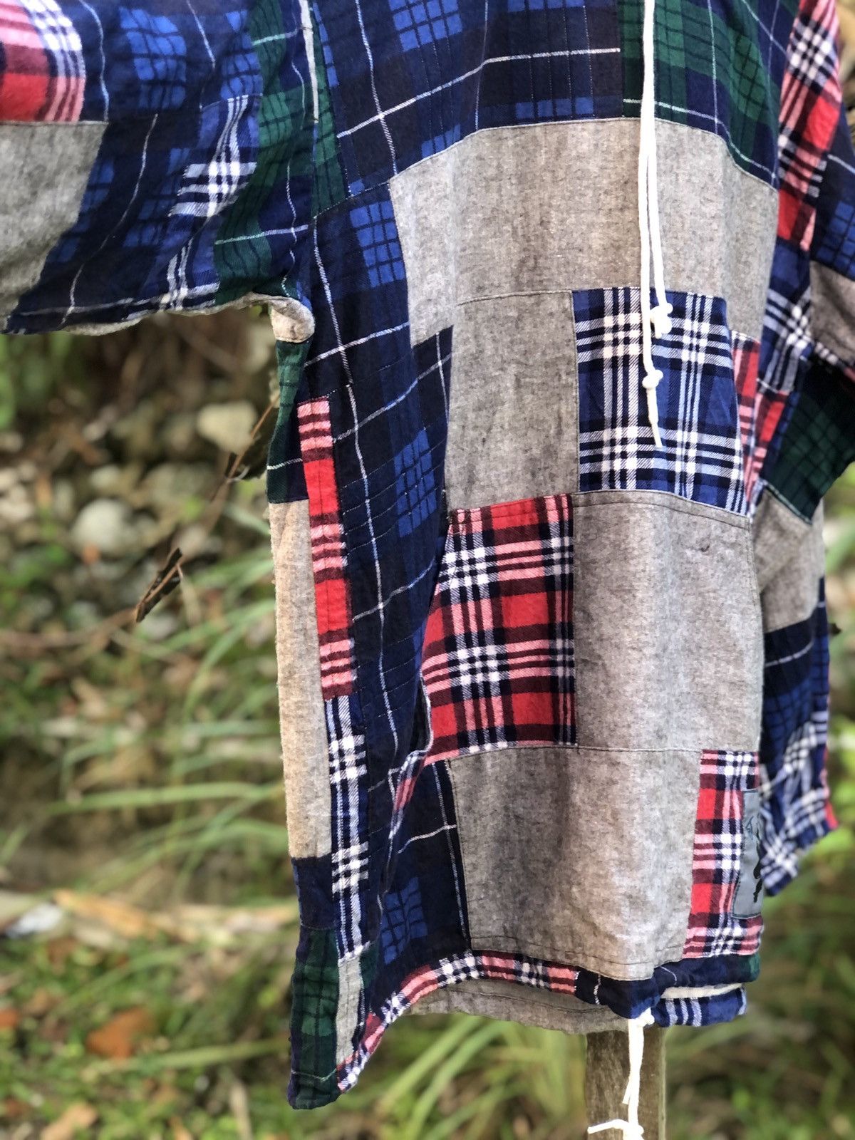 Handmade Handmade Patchwork Jumper Sweater Hoodie Multi Plaid Size US XL / EU 56 / 4 - 7 Thumbnail