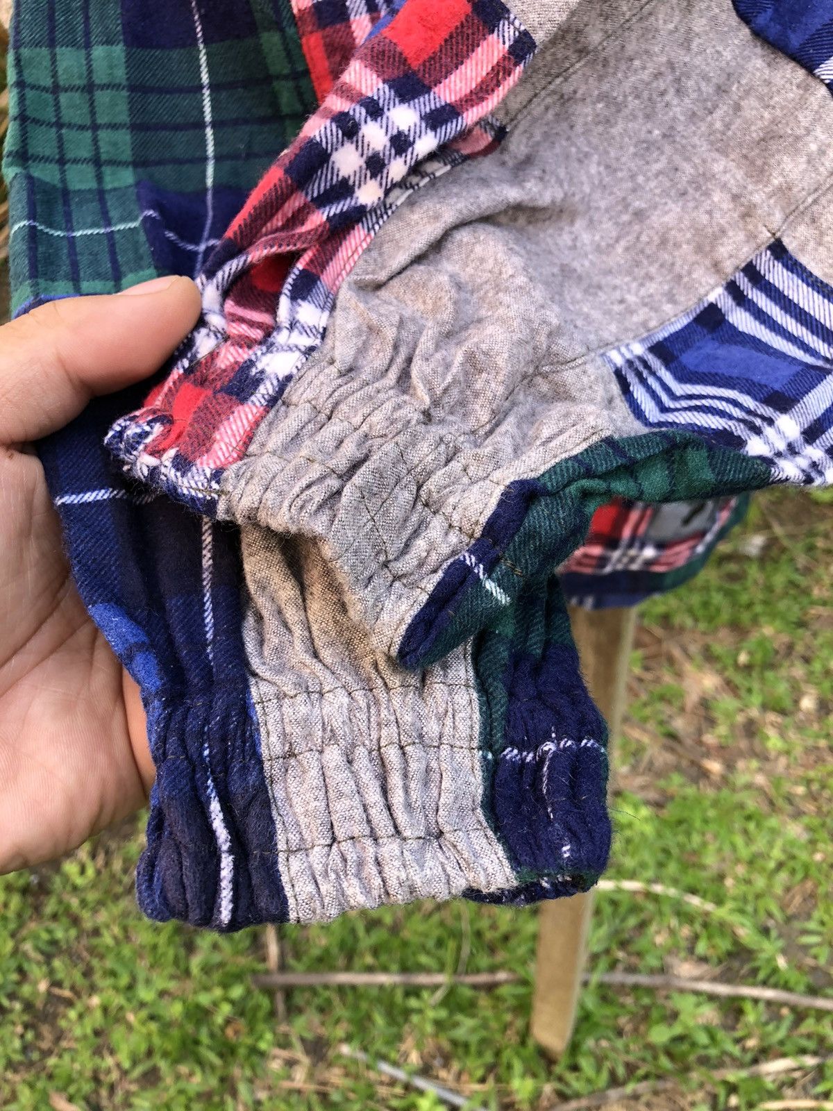 Handmade Handmade Patchwork Jumper Sweater Hoodie Multi Plaid Size US XL / EU 56 / 4 - 8 Thumbnail