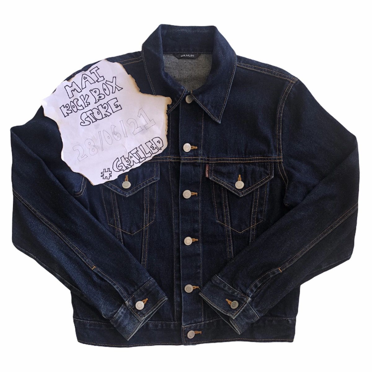 Japanese Brand Vintage Y2K Valman Denim Jacket Size US S / EU 44-46 / 1 - 1 Thumbnail