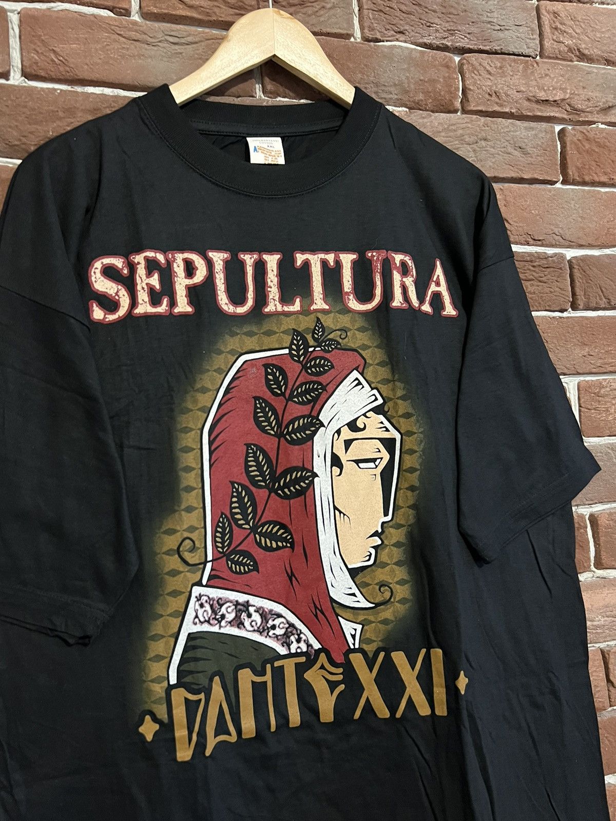 Band Tees Rare 00s Sepultura Dante XXI Thrash Metal Band Tshirt Grail Size US XXL / EU 58 / 5 - 3 Thumbnail