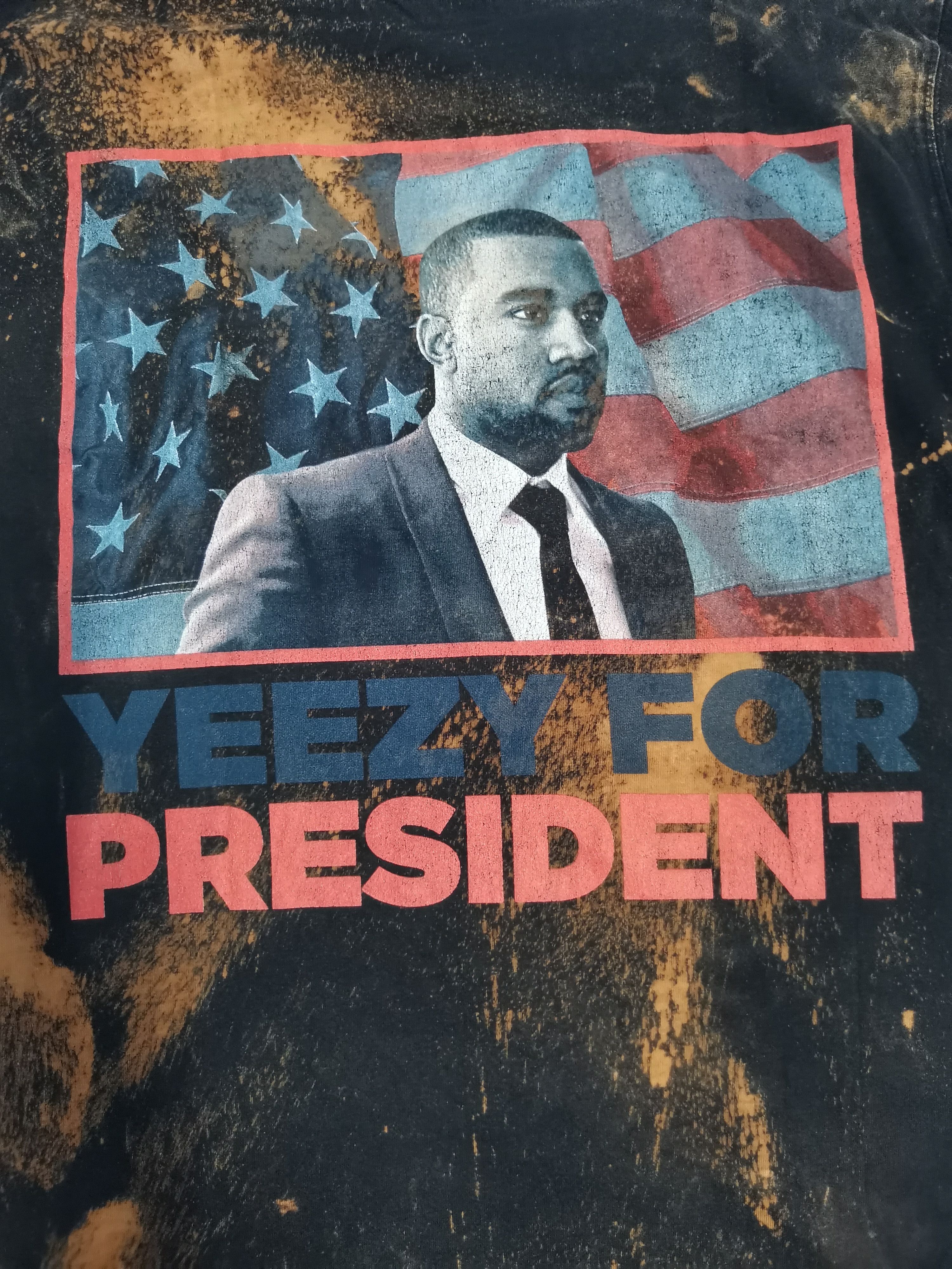 image of G O A T Crew x Kanye West Yeezy Goat Crew Tee Rap Hiphop Acid Wash in Acid Wash Black (Size Large)