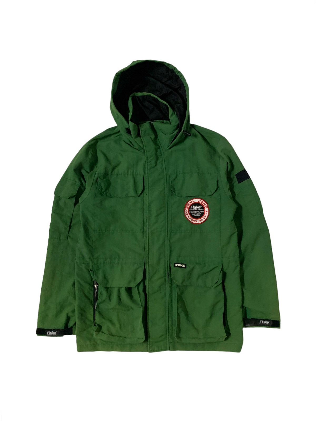 Designer × Japanese Brand × Vintage Fluke Multi Pocket Light Jacket With Hoodies Size US M / EU 48-50 / 2 - 1 Thumbnail