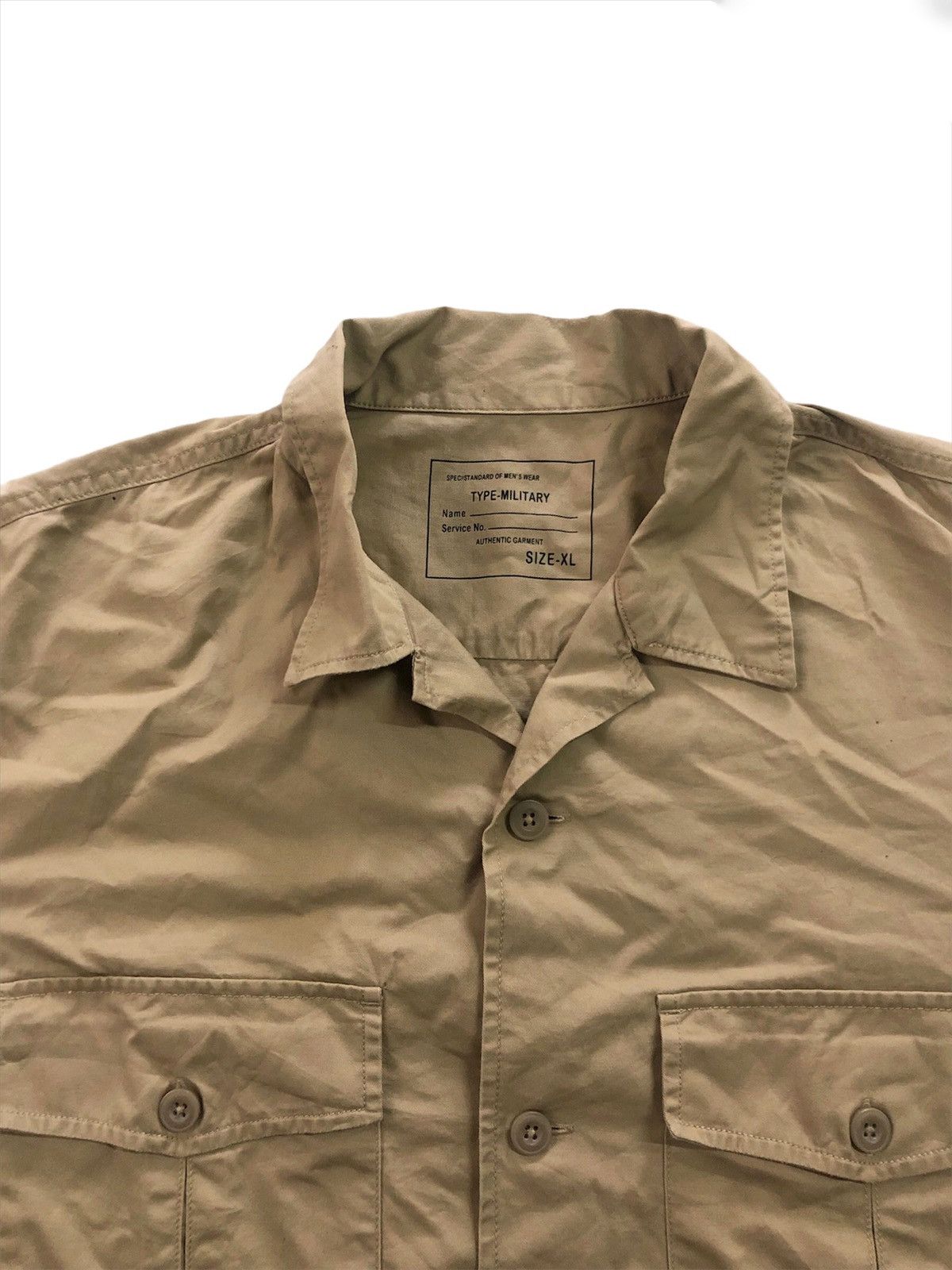 GU × Japanese Brand 🔥Gu Brand Military Short Sleeve Shirt Size US L / EU 52-54 / 3 - 4 Thumbnail