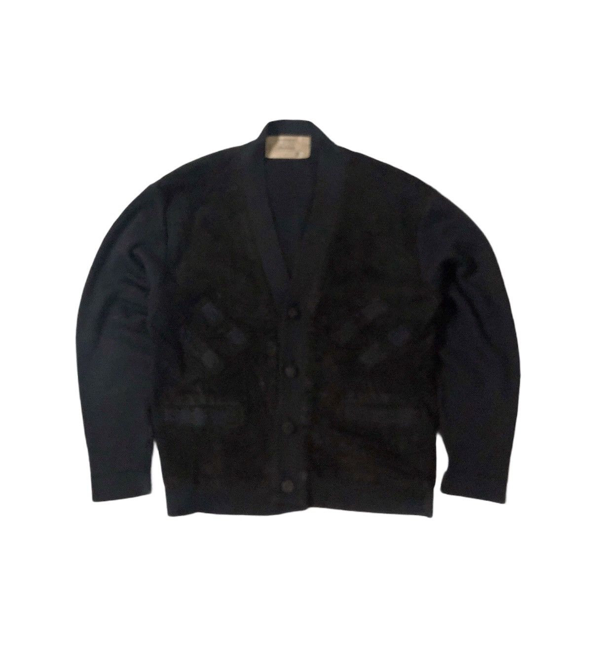Japanese Brand × Vintage 🔥Sun Tokyo Knit With Leather Relaxing Jacket Size US M / EU 48-50 / 2 - 1 Thumbnail