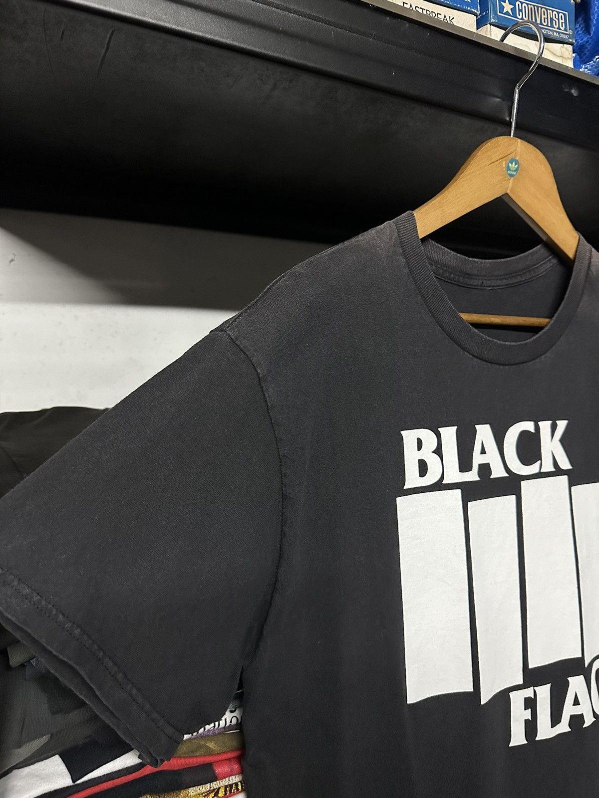 Band Tees Vintage Black Flag Punk Rock Promo Sun Faded Tee Size US L / EU 52-54 / 3 - 4 Thumbnail