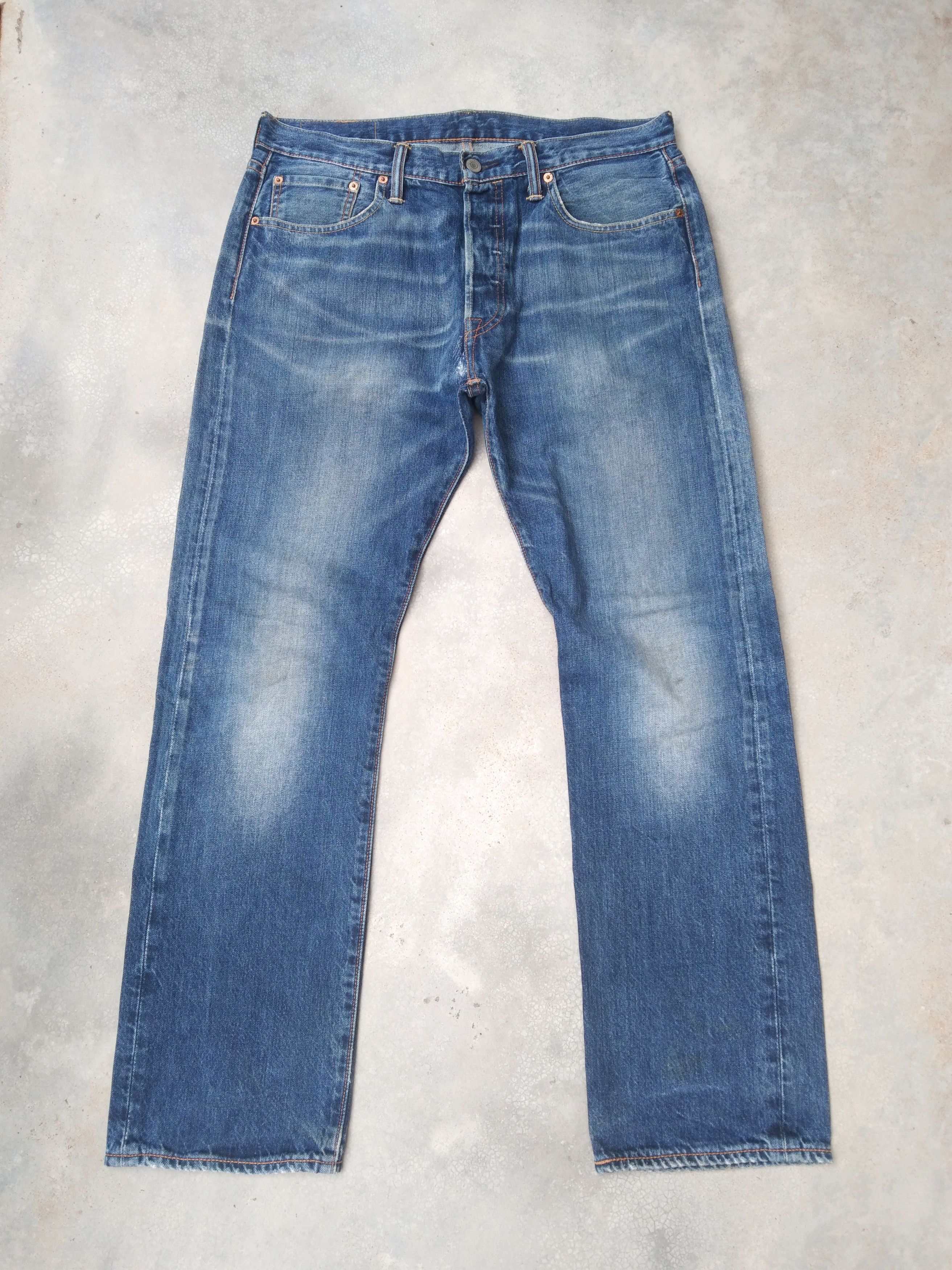 image of Levis x Vintage Levi's 501 Distressed Jeans 33X30 in Blue, Men's