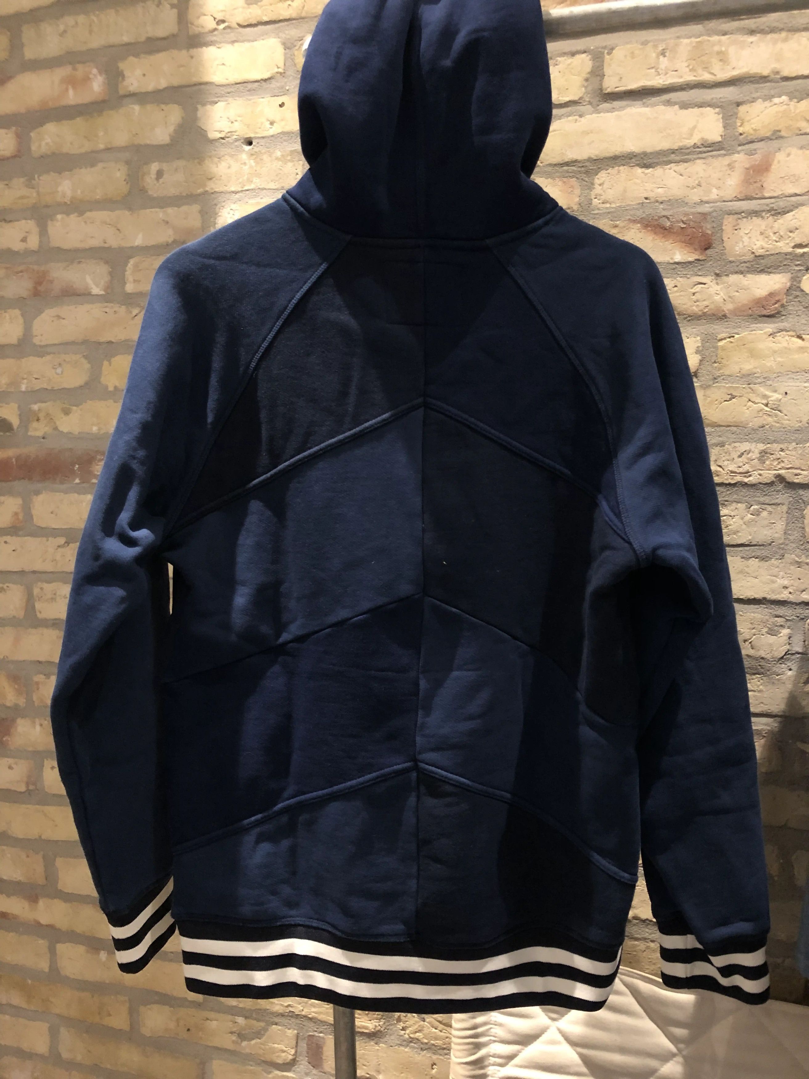Acne Studios Patchwork Blue Hoodie Bla Konst