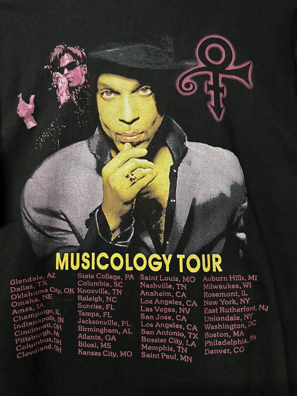 Band Tees Vintage Prince Musicology Tour Boxy Sun Faded Tee Size US L / EU 52-54 / 3 - 5 Thumbnail