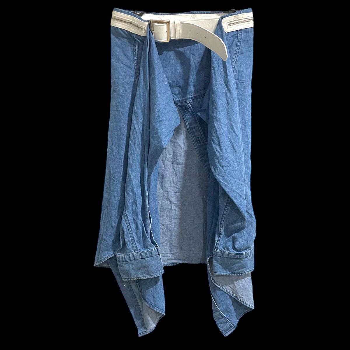 PHENOMENON 💥Archive💥 SS2011 - Denim - Waist Wrap - Runway Piece Size US 33 - 2 Thumbnail