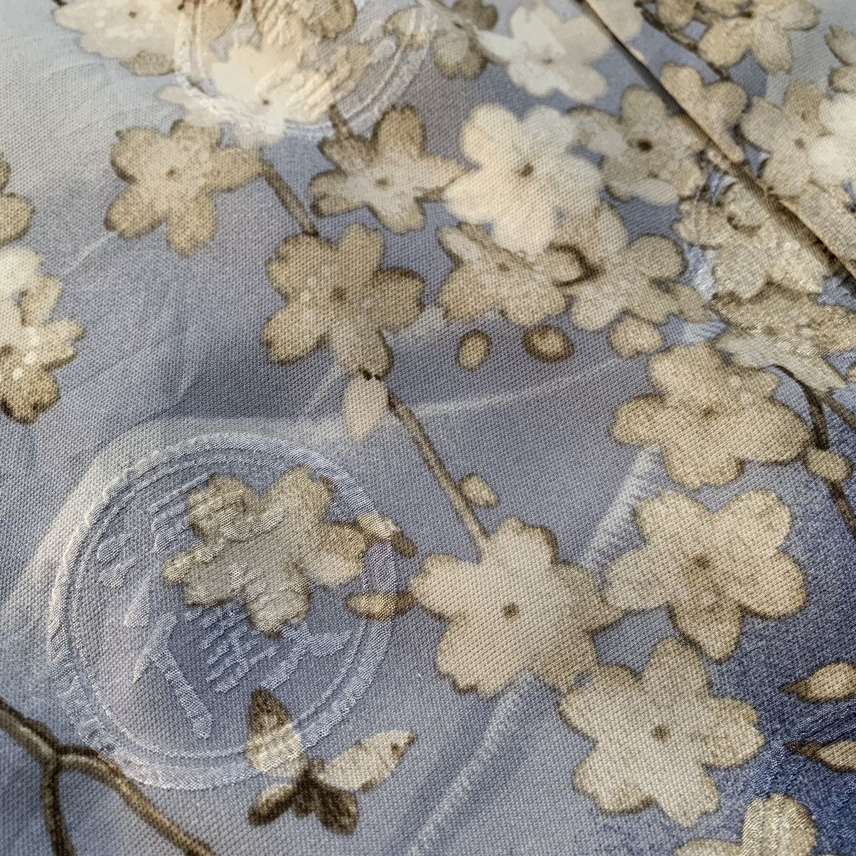 Japanese Brand 🔥Mt. Fuji sakura blossom Aloha camp collar shirt Size US L / EU 52-54 / 3 - 6 Thumbnail