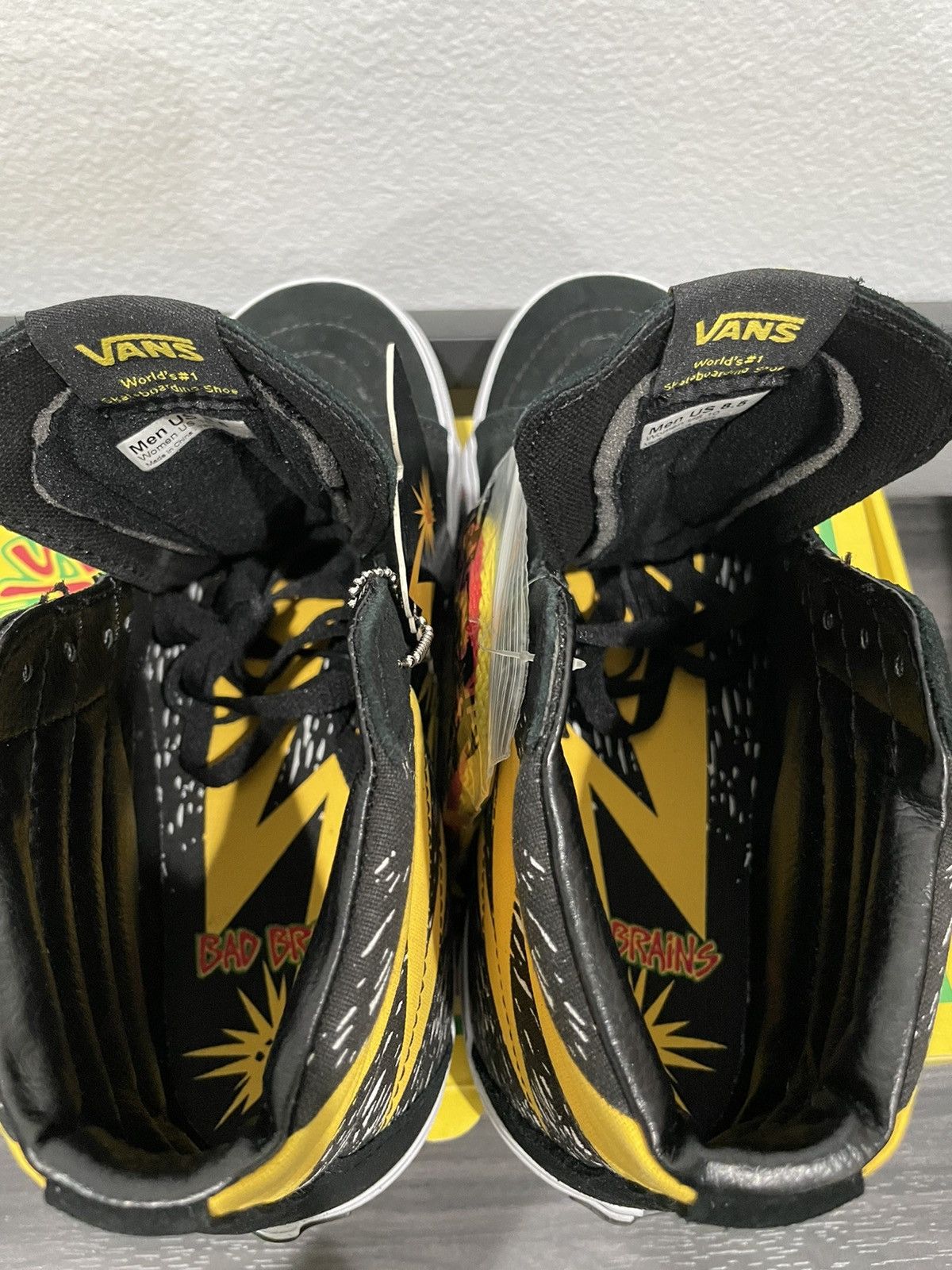 Vans Bad brains x VANS 2009 OG sk8 Hi black 8.5 Size US 8.5 / EU 41-42 - 7 Thumbnail