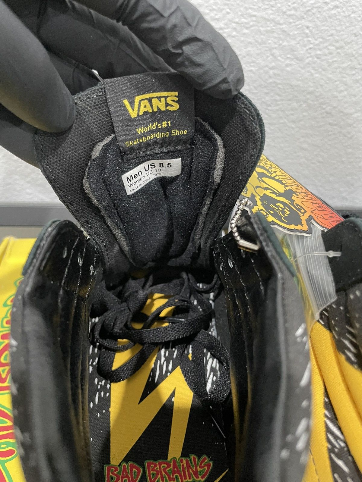 Vans Bad brains x VANS 2009 OG sk8 Hi black 8.5 Size US 8.5 / EU 41-42 - 8 Thumbnail