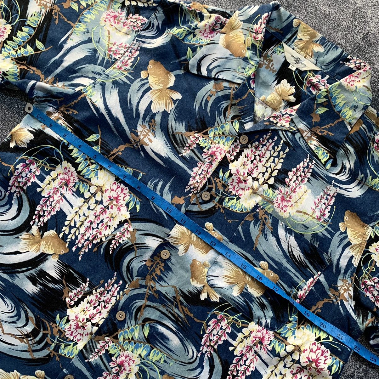 Japanese Brand 🔥Patina Rayon Koi Gold fish Hawaiian shirt Size US L / EU 52-54 / 3 - 10 Thumbnail