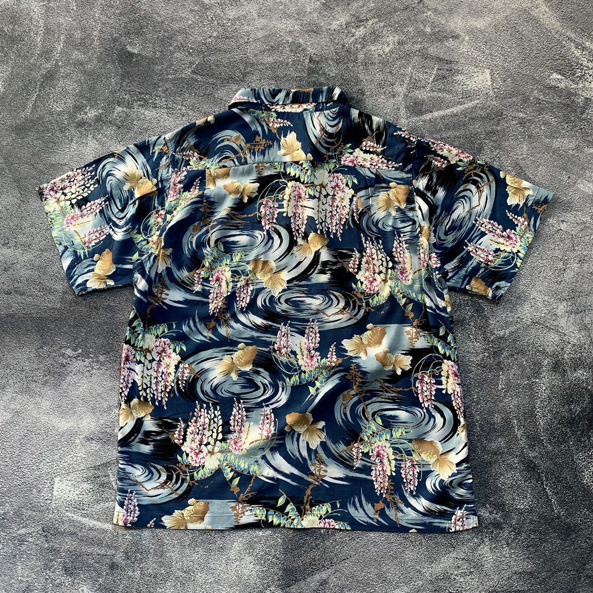Japanese Brand 🔥Patina Rayon Koi Gold fish Hawaiian shirt Size US L / EU 52-54 / 3 - 2 Thumbnail