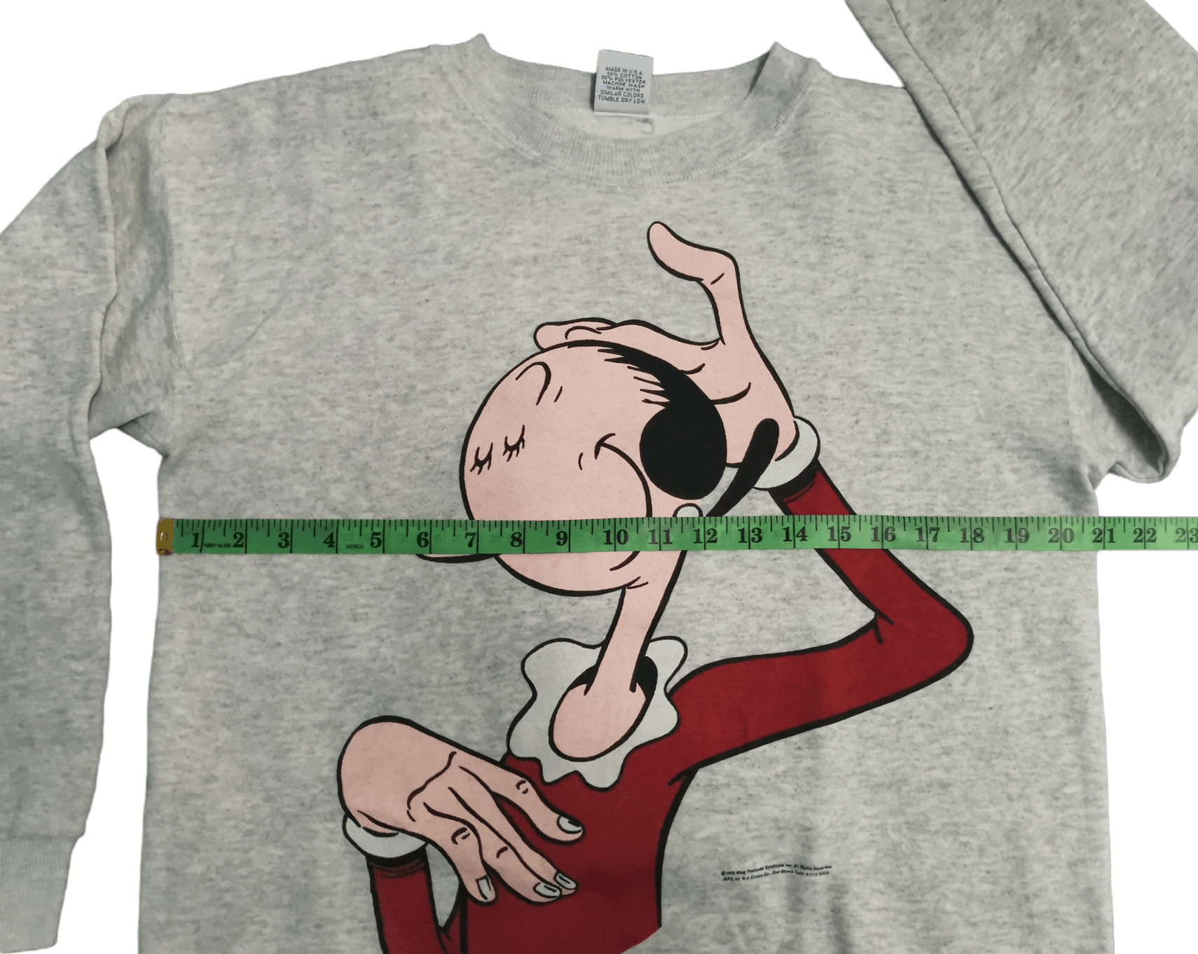 Cartoon Network Vintage Popeye Olive 1993 Sweatshirt Cartoons Rare Size US M / EU 48-50 / 2 - 6 Thumbnail
