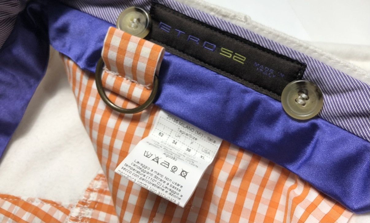 Etro Etro white baumwolle cotton heavy pants Size US 36 / EU 52 - 14 Thumbnail