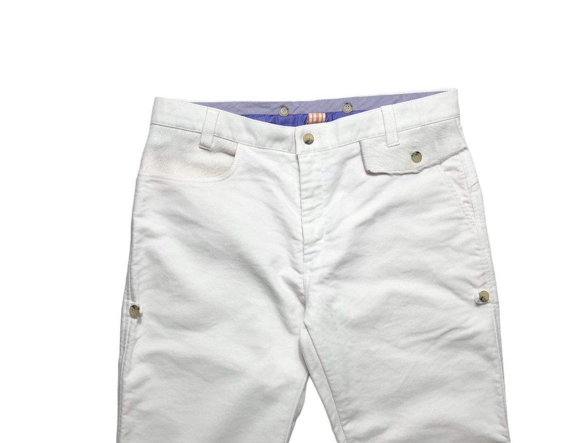 Etro Etro white baumwolle cotton heavy pants Size US 36 / EU 52 - 3 Thumbnail