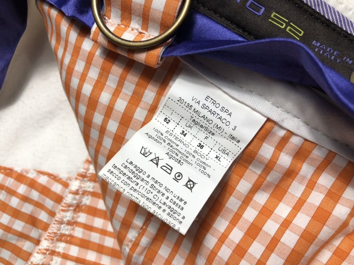 Etro Etro white baumwolle cotton heavy pants Size US 36 / EU 52 - 15 Thumbnail