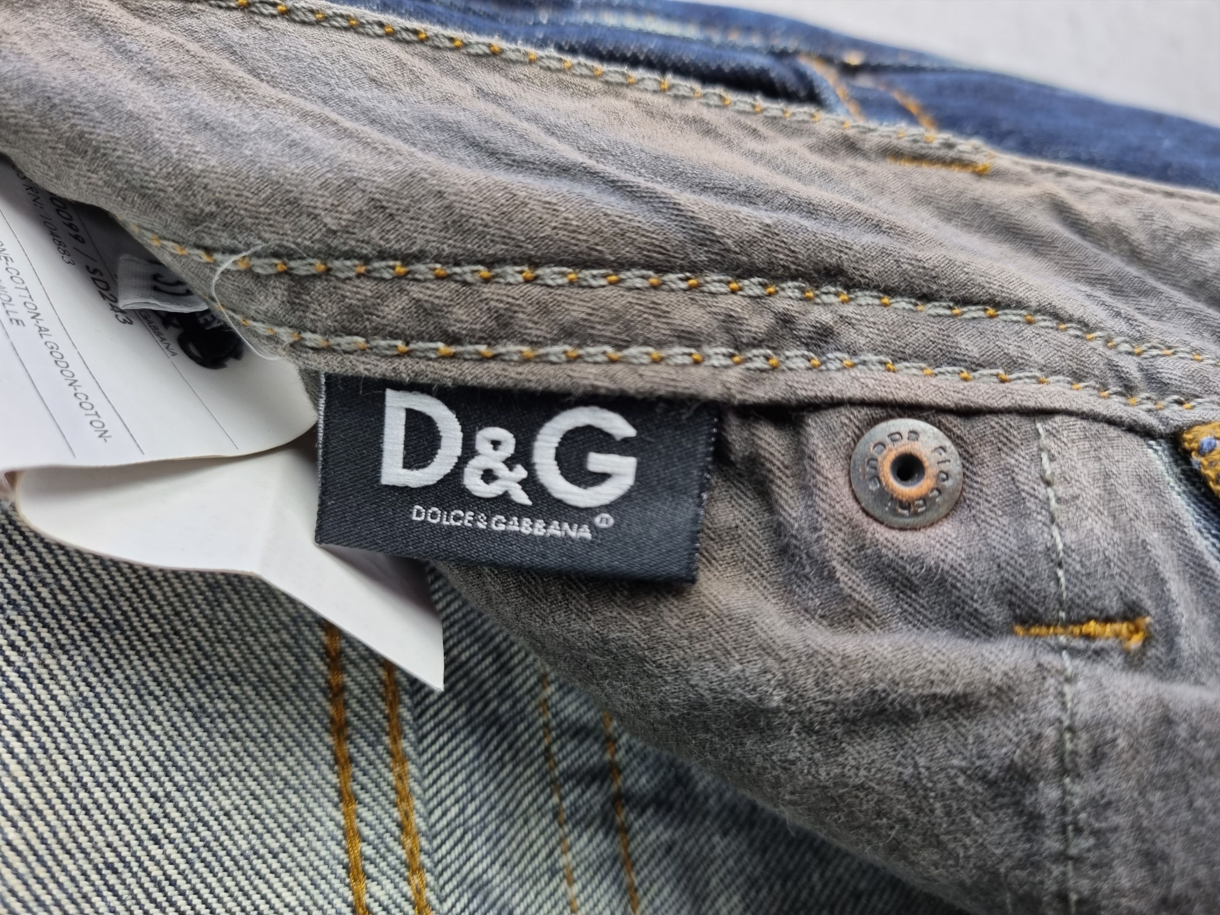 Dolce & Gabbana × Japanese Brand Cowboy Dolce & Gabbana Winner Cropped Denim Jeans Size US 31 - 11 Thumbnail