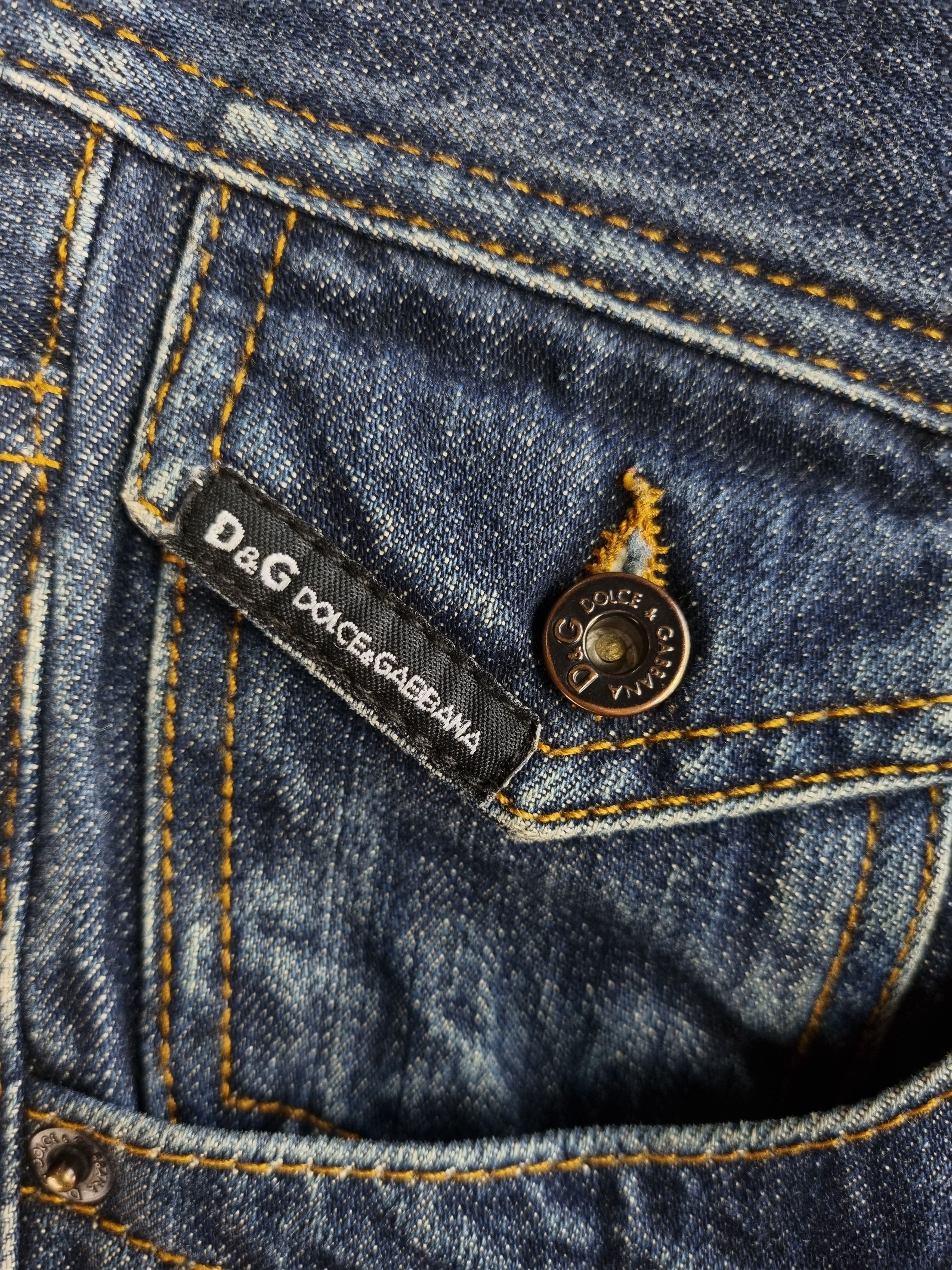Dolce & Gabbana × Japanese Brand Cowboy Dolce & Gabbana Winner Cropped Denim Jeans Size US 31 - 14 Thumbnail