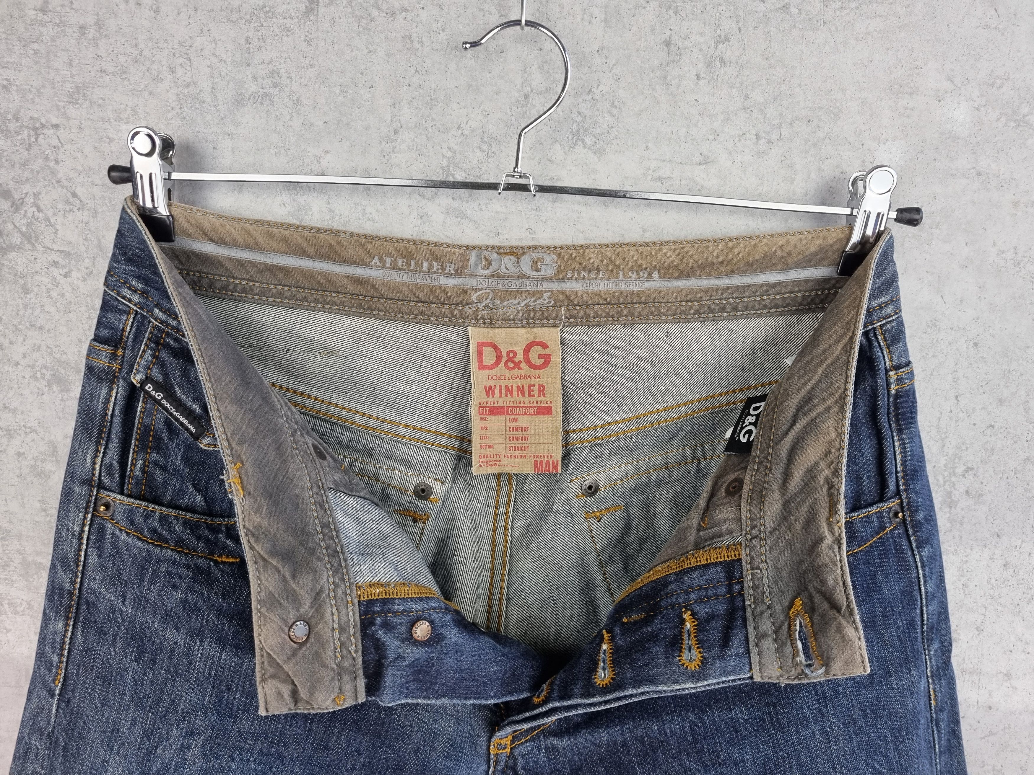 Dolce & Gabbana × Japanese Brand Cowboy Dolce & Gabbana Winner Cropped Denim Jeans Size US 31 - 9 Thumbnail