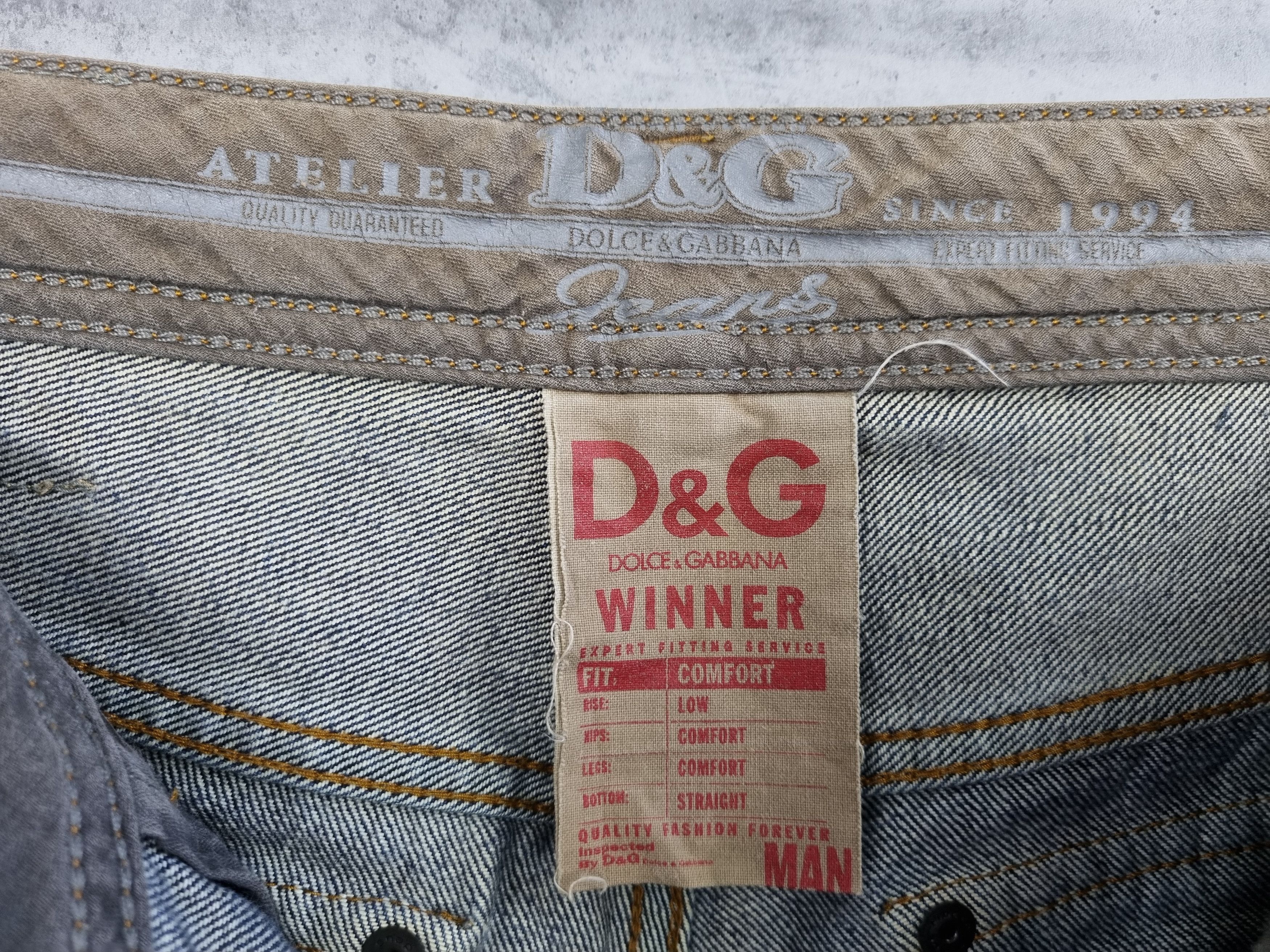 Dolce & Gabbana × Japanese Brand Cowboy Dolce & Gabbana Winner Cropped Denim Jeans Size US 31 - 10 Thumbnail