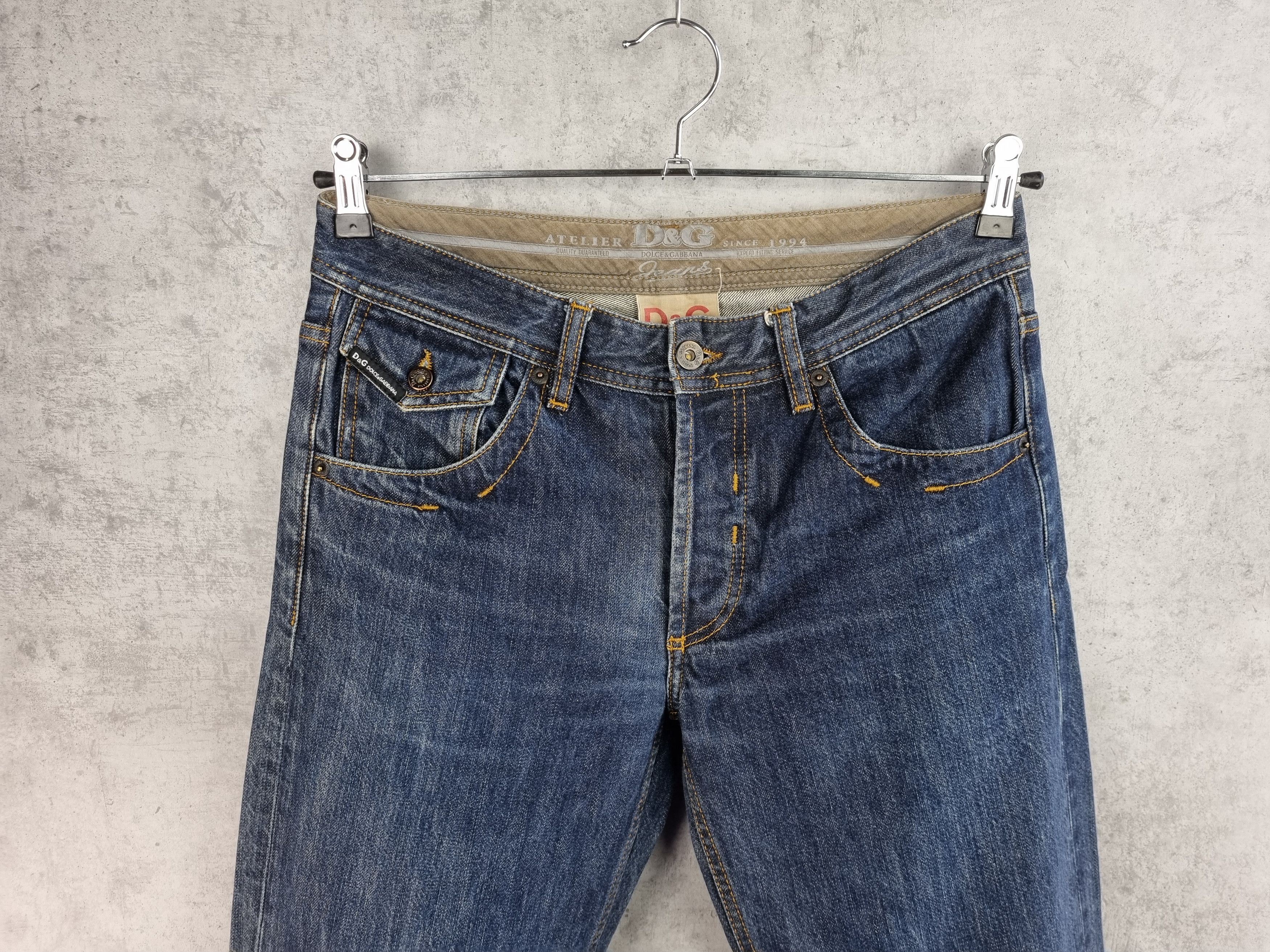 Dolce & Gabbana × Japanese Brand Cowboy Dolce & Gabbana Winner Cropped Denim Jeans Size US 31 - 4 Thumbnail