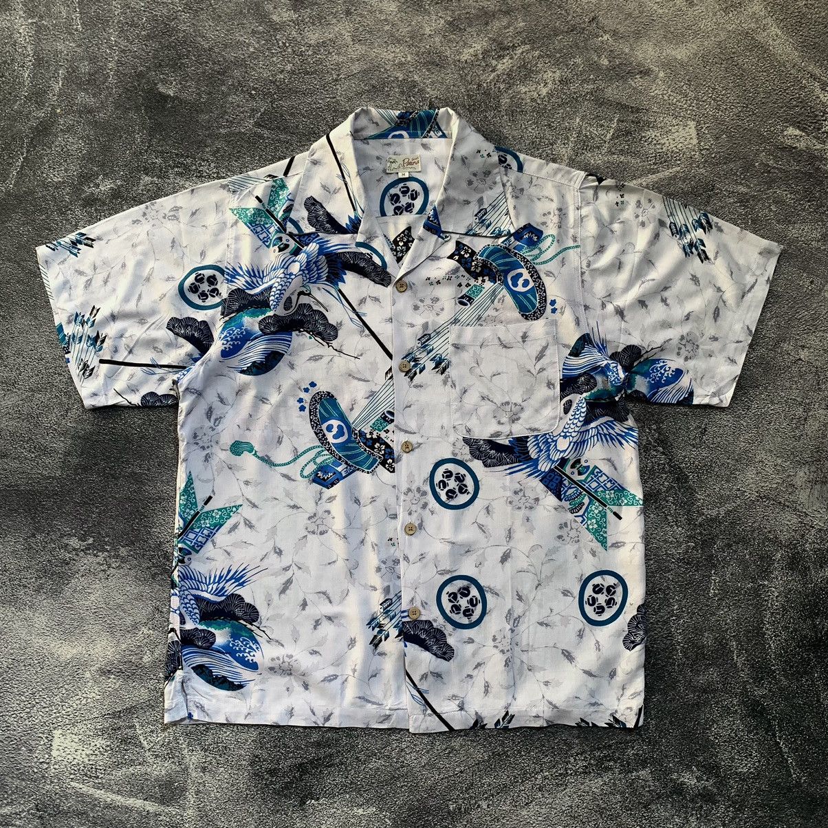 Japanese Brand 🔥Patina Rayon Woodpecker and arrow hawaiian shirt Size US M / EU 48-50 / 2 - 1 Thumbnail