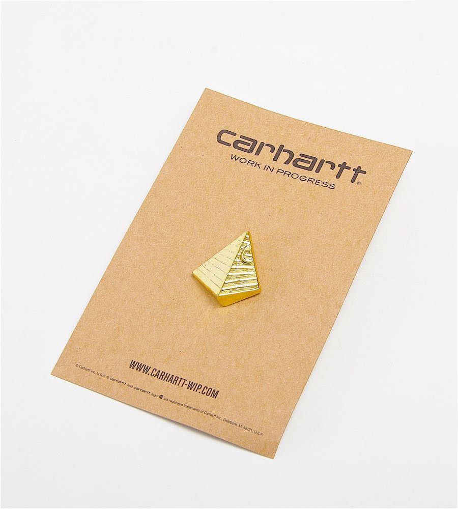 Carhartt Wip Gold Pyramid Enamel Badge Lapel Pin Size ONE SIZE - 1 Thumbnail