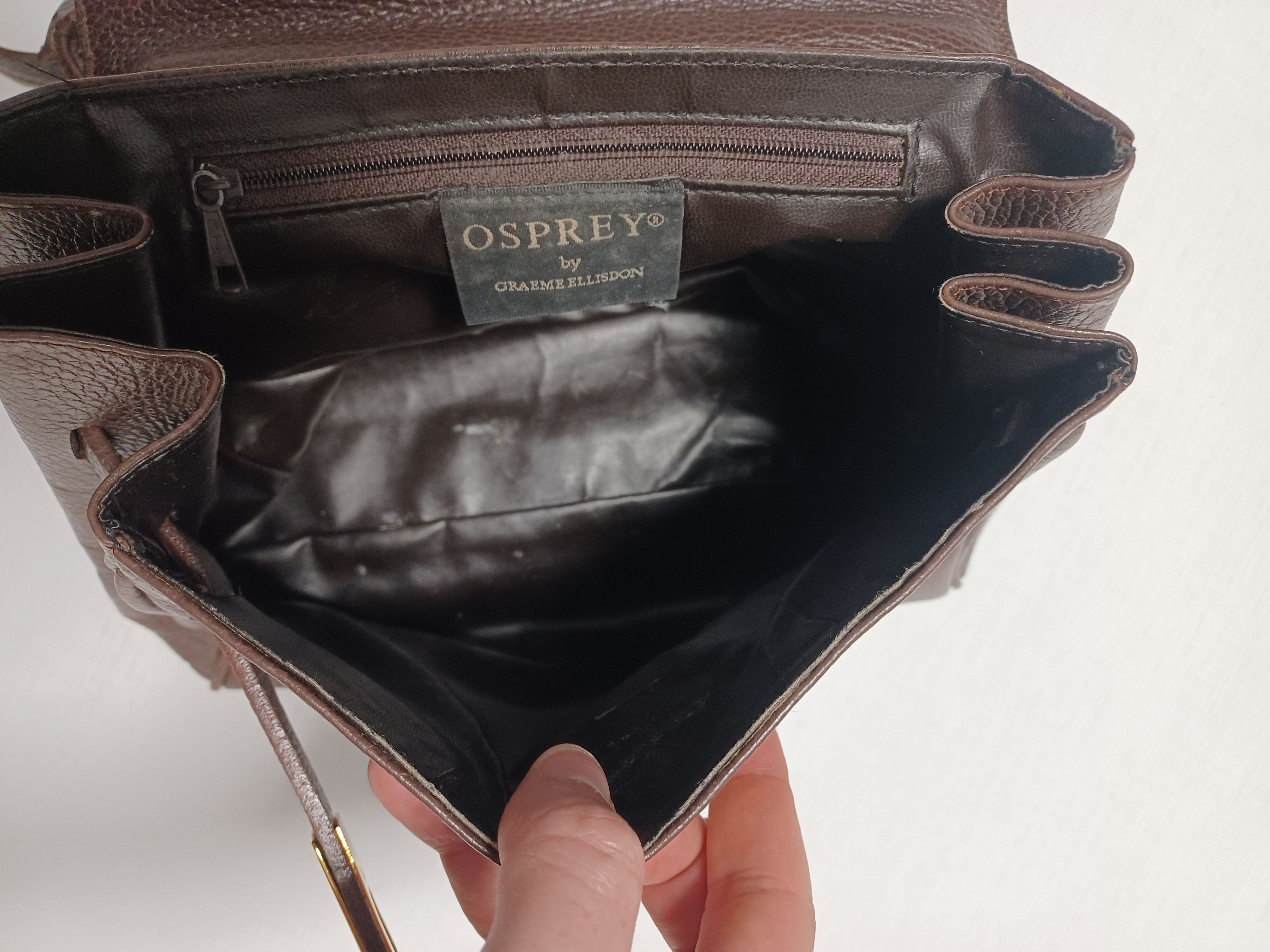 Osprey Osprey leather brown lady`s bag Size ONE SIZE - 6 Thumbnail
