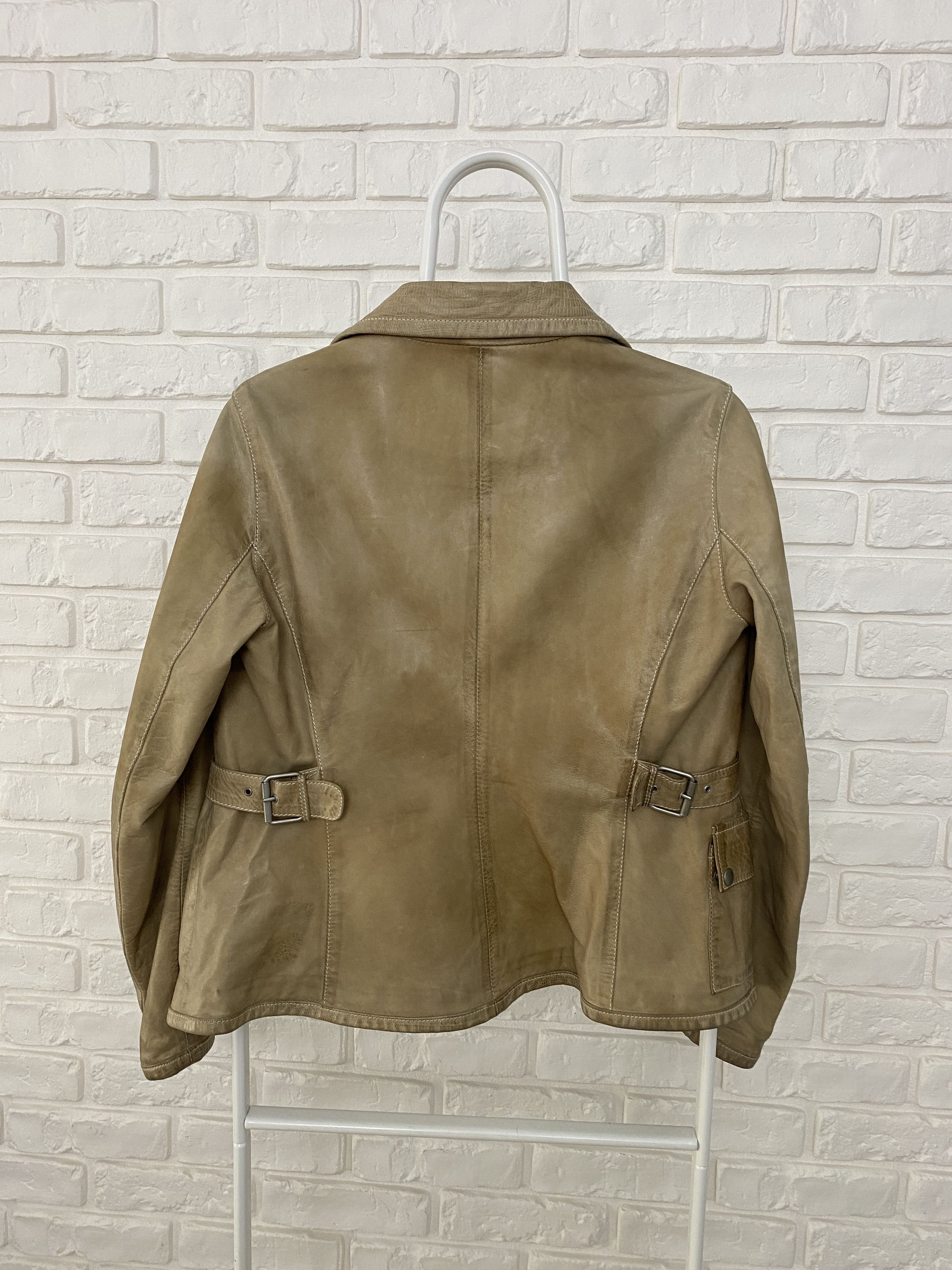 Belstaff Belstaff Wmns Leather Jacket Beige Brown Motorcycle Size 42 Size M / US 6-8 / IT 42-44 - 7 Thumbnail