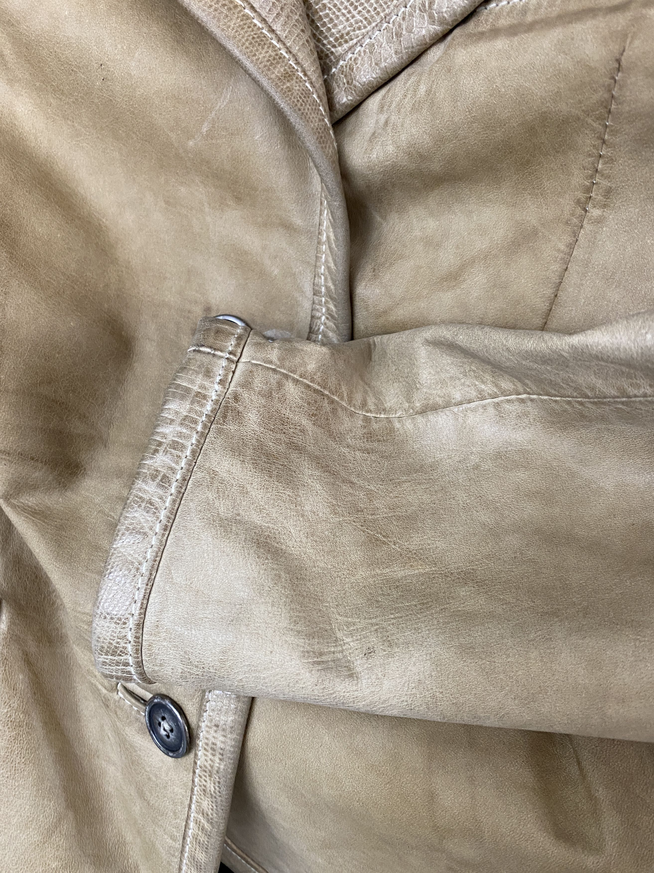 Belstaff Belstaff Wmns Leather Jacket Beige Brown Motorcycle Size 42 Size M / US 6-8 / IT 42-44 - 8 Thumbnail