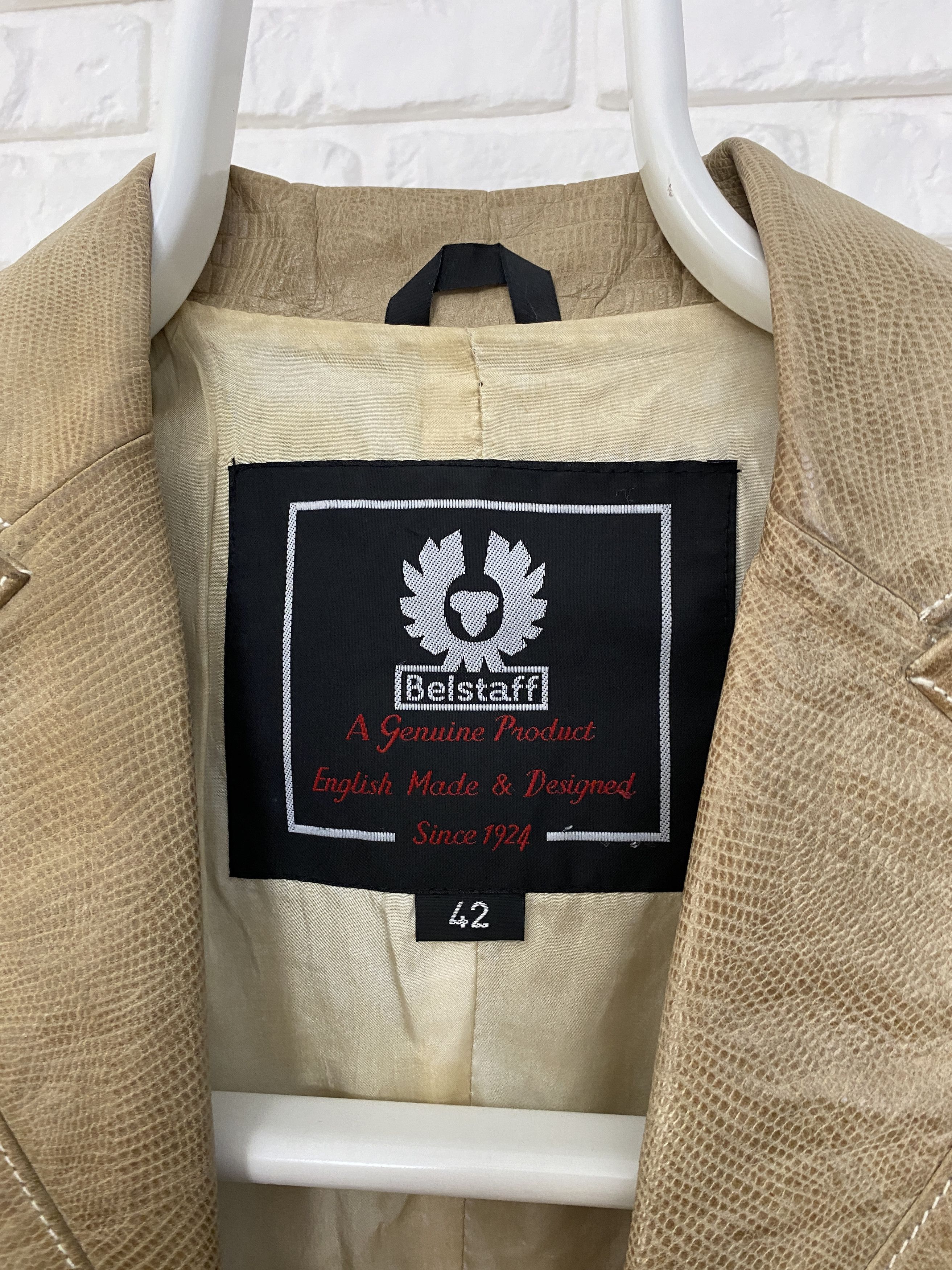 Belstaff Belstaff Wmns Leather Jacket Beige Brown Motorcycle Size 42 Size M / US 6-8 / IT 42-44 - 4 Thumbnail